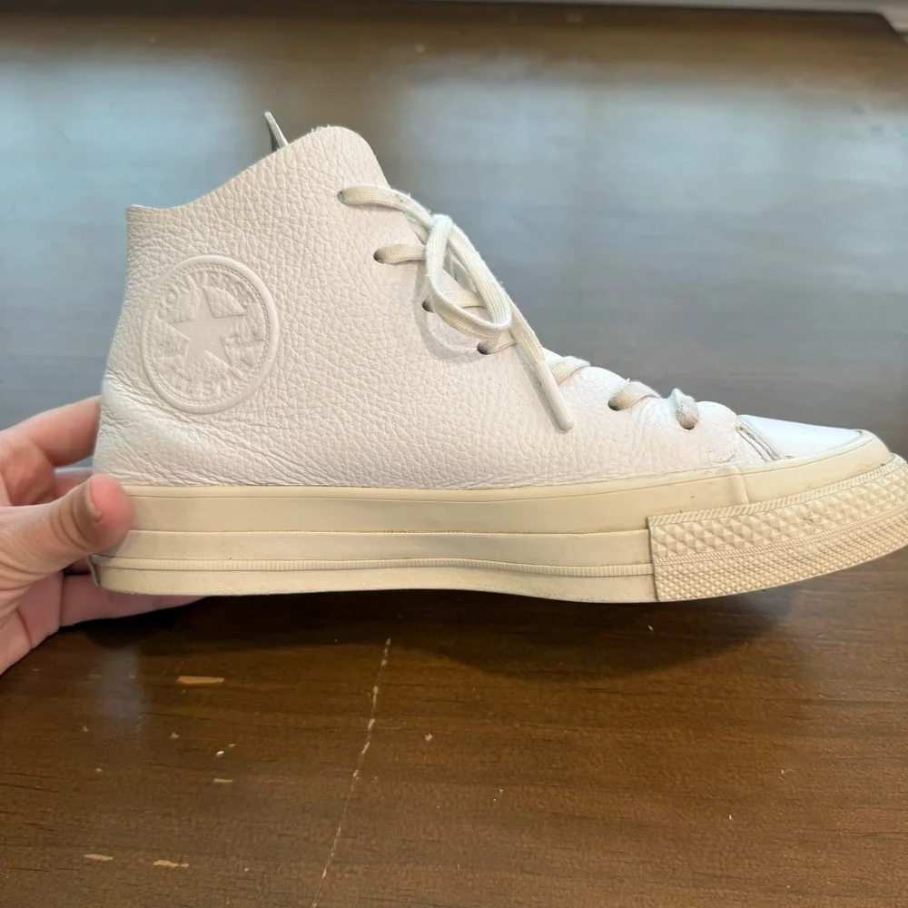 Converse Prime High Top Leather Sneaker White Womens 7 , Men’s 5